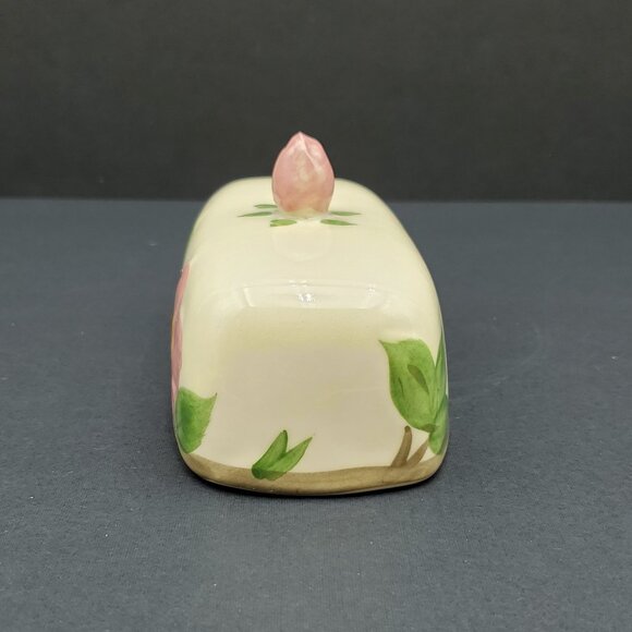 Franciscan Desert Rose Covered Butter Dish Butter Keeper 1/4 Lb Butter Plate - Picture 6 of 9